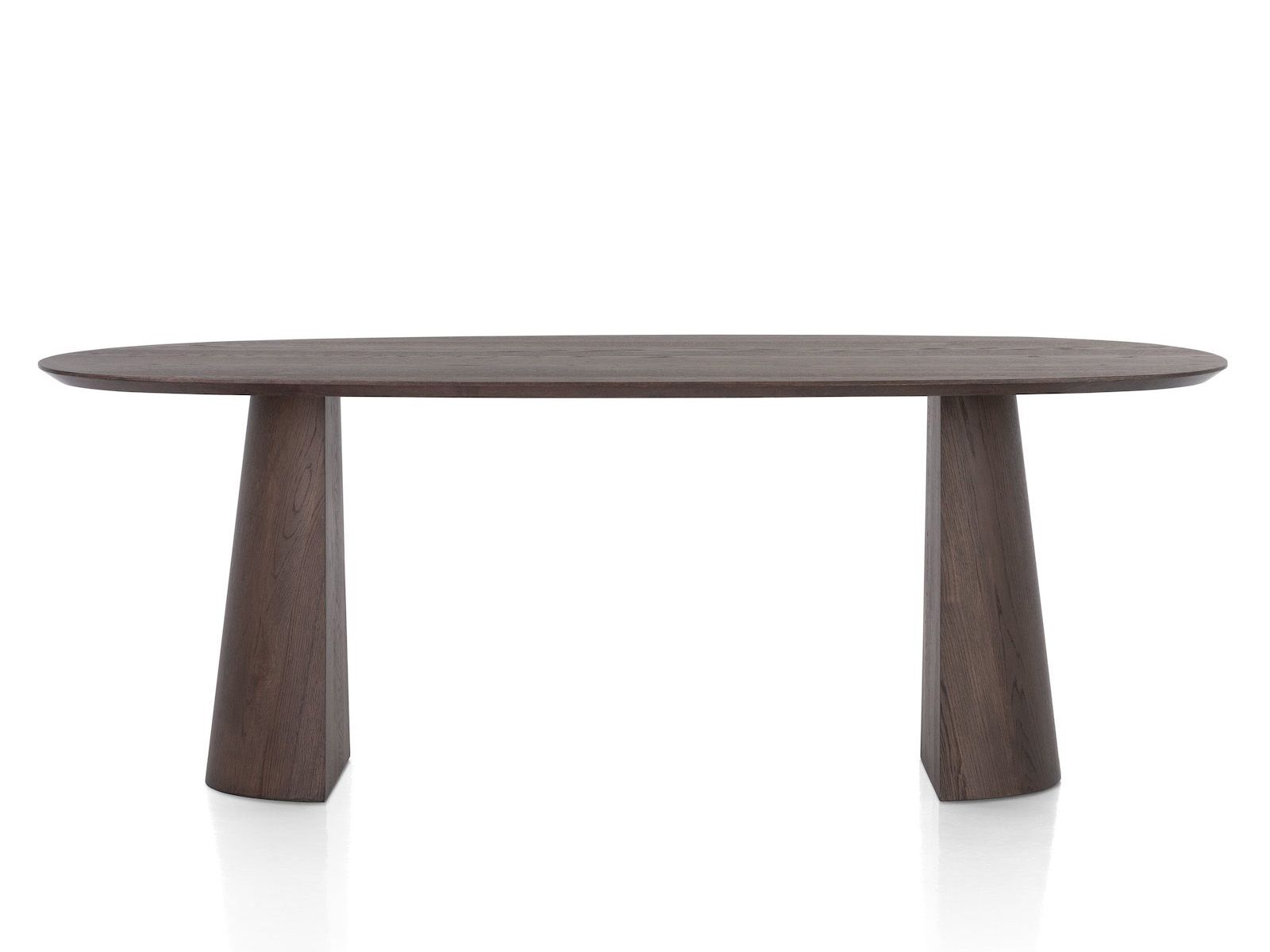 Eetkamertafel TRENTON - Donker eikenfineer