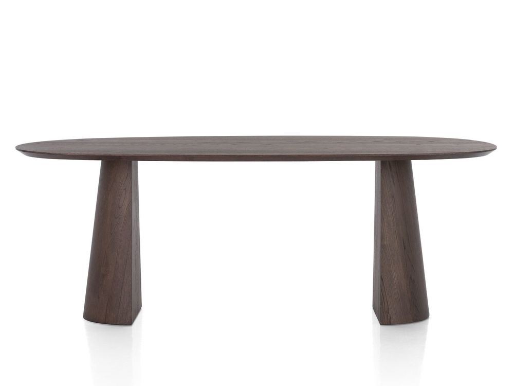 Eetkamertafel TRENTON - Donker eikenfineer XOO 52290-CLA