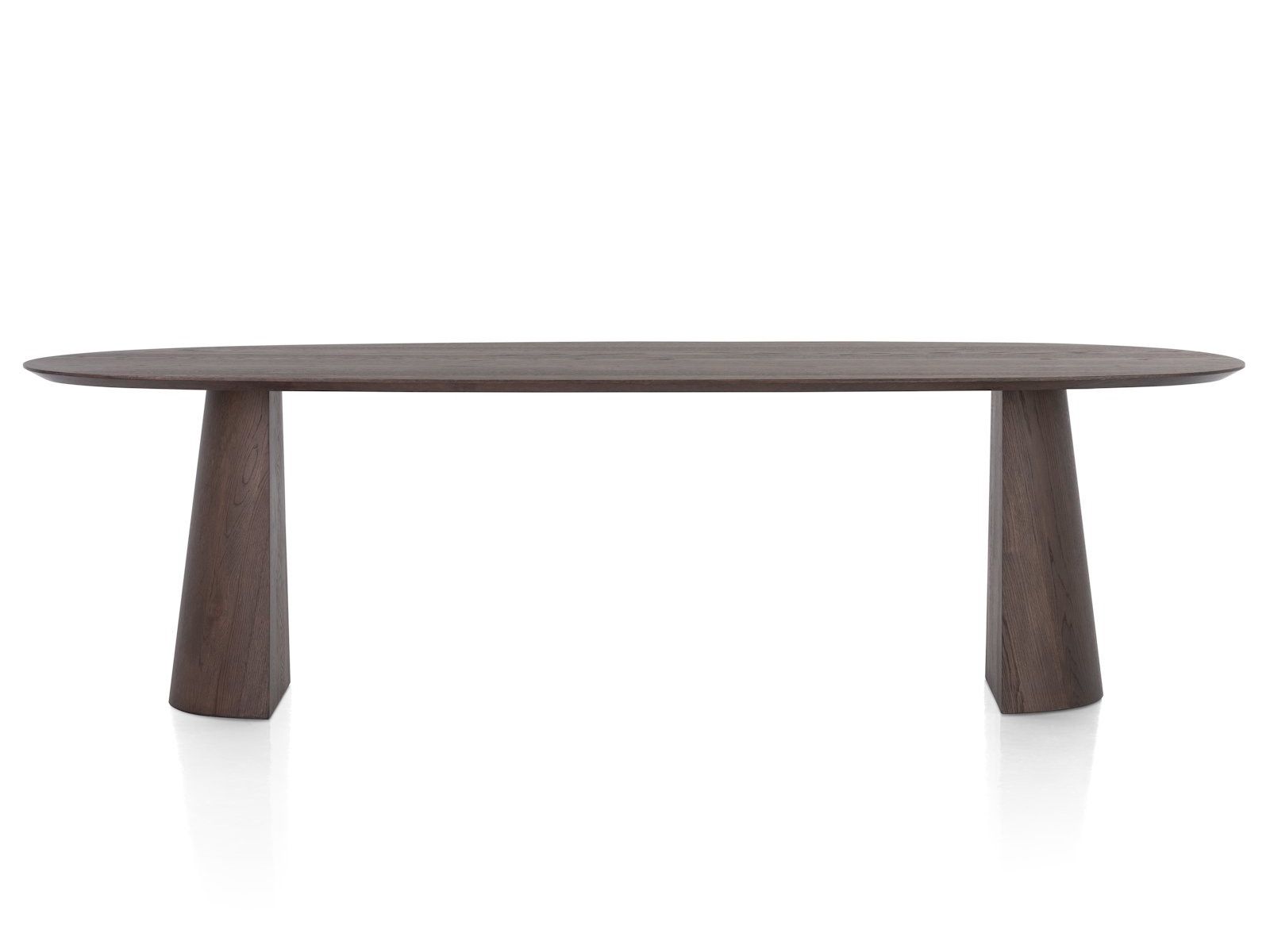 Eetkamertafel TRENTON - Donker eikenfineer