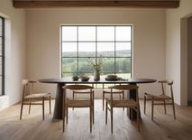 Eetkamertafel TRENTON - Donker eikenfineer XOO 52290-CLA