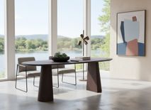 Eetkamertafel TRENTON - Donker eikenfineer XOO 52290-CLA