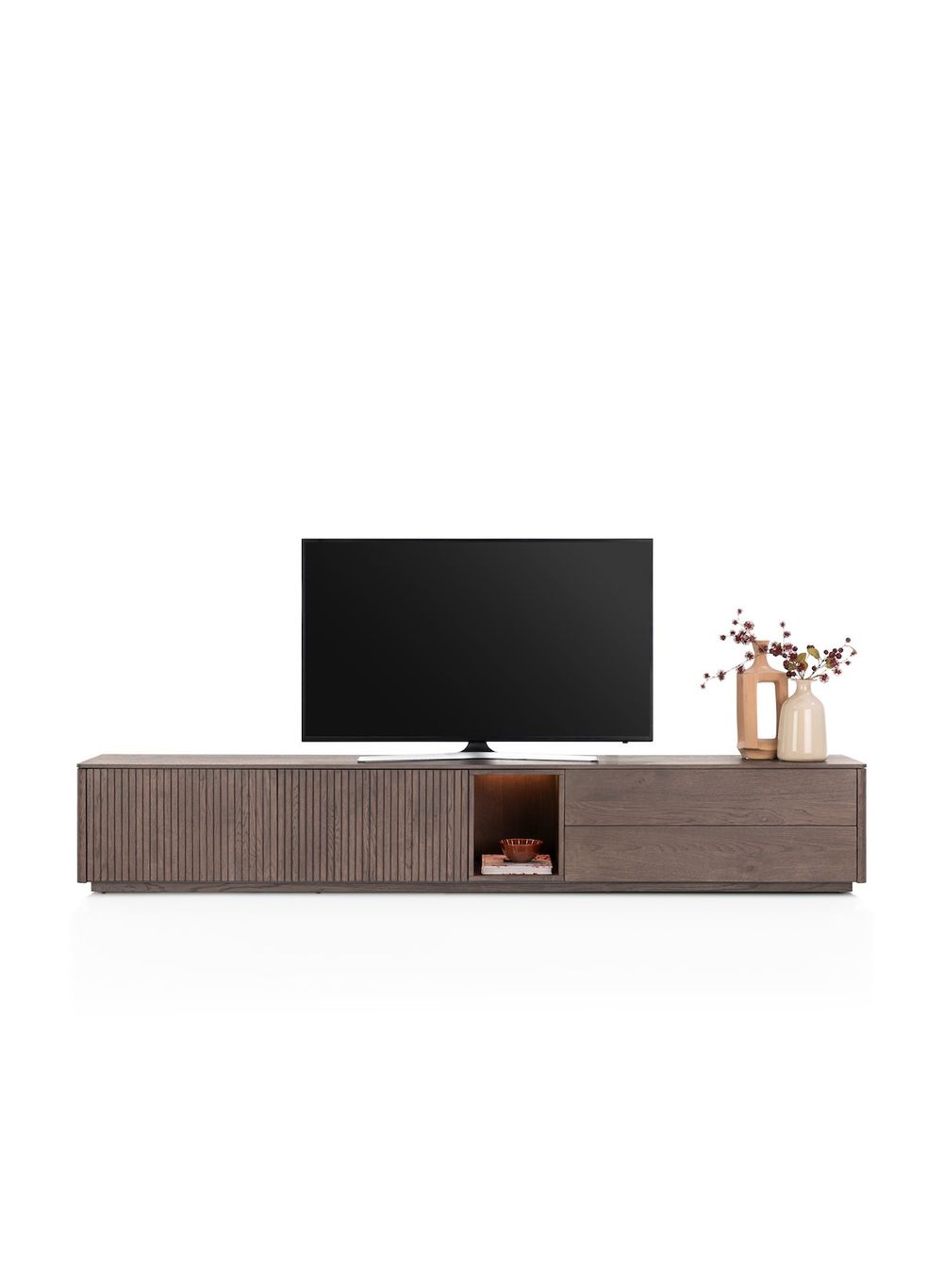 Tv-meubel TRENTON - Donker eikenfineer XOO 52293-CLA