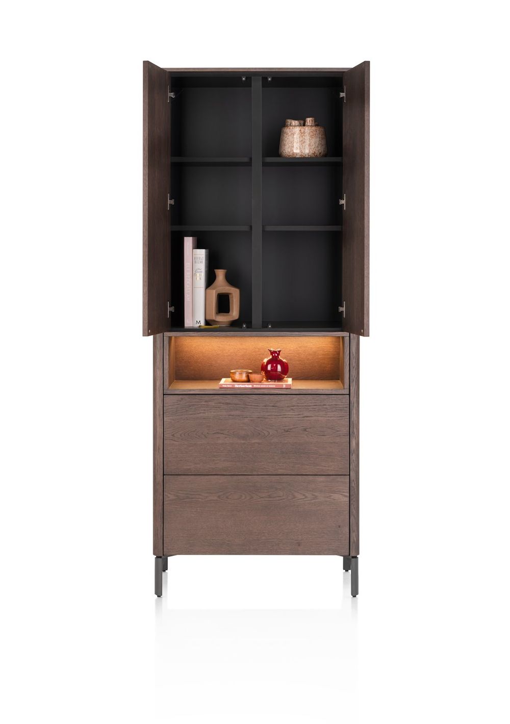 Bergkast TRENTON - Donker eikenfineer XOO 52294-CLA