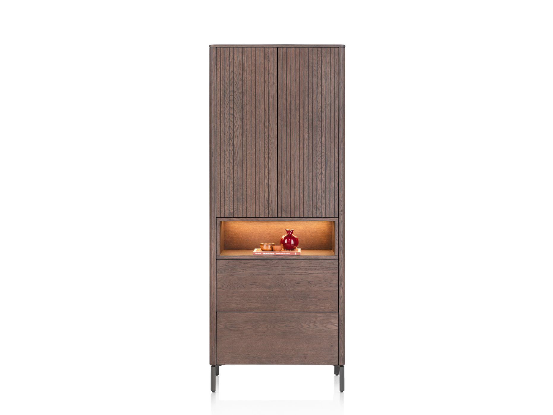 Bergkast TRENTON - Donker eikenfineer XOO 52294-CLA