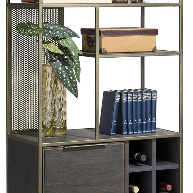 Boekenkast CITY - Castle Antraciet