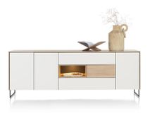 Dressoir LINDFIELD - Wit/Eikenlook XOO 51555LNO