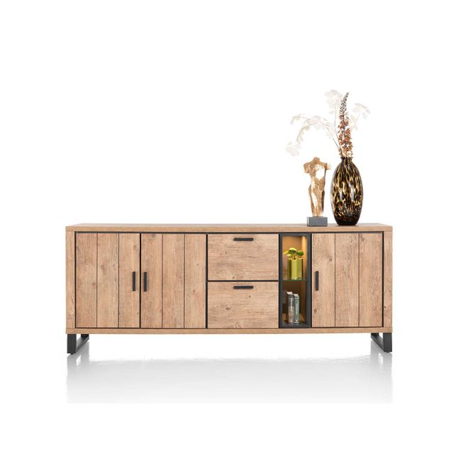 Dressoir PAVAROTTI - Hout/Zwart