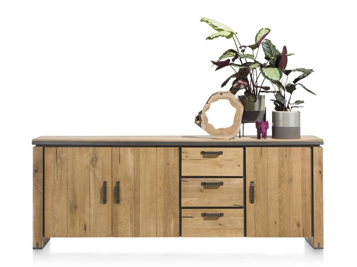 Dressoir FARMLAND - Oak railway brown