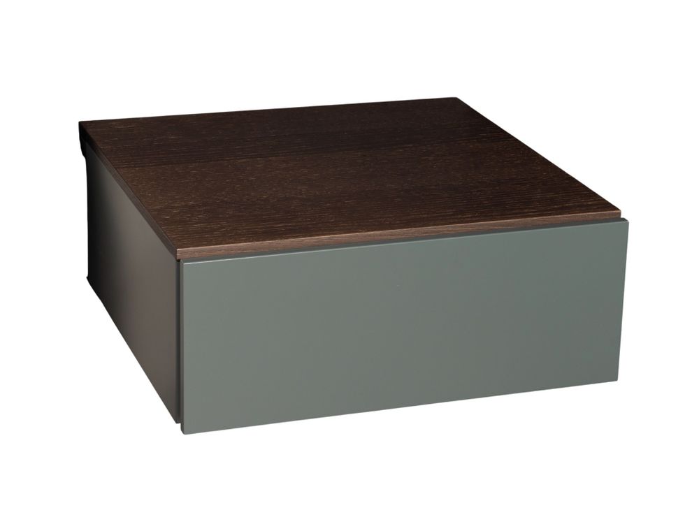 Nachttafel NIGHT - Walnoot/Grijs-groen NVM-36-004-355N01