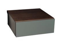 Nachttafel NIGHT - Walnoot/Grijs-groen NVM-36-004-355N01