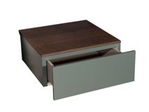 Nachttafel NIGHT - Walnoot/Grijs-groen NVM-36-004-355N01