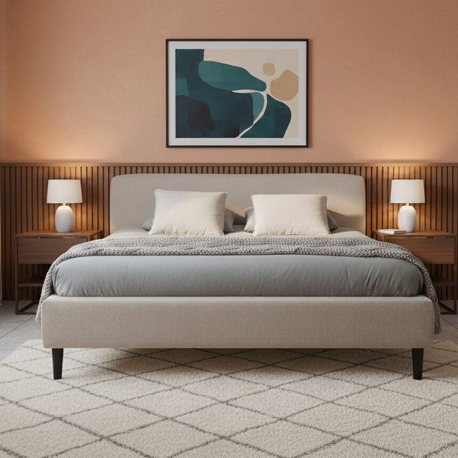 Bedkader SHABBY HIGH - Cortina Sand