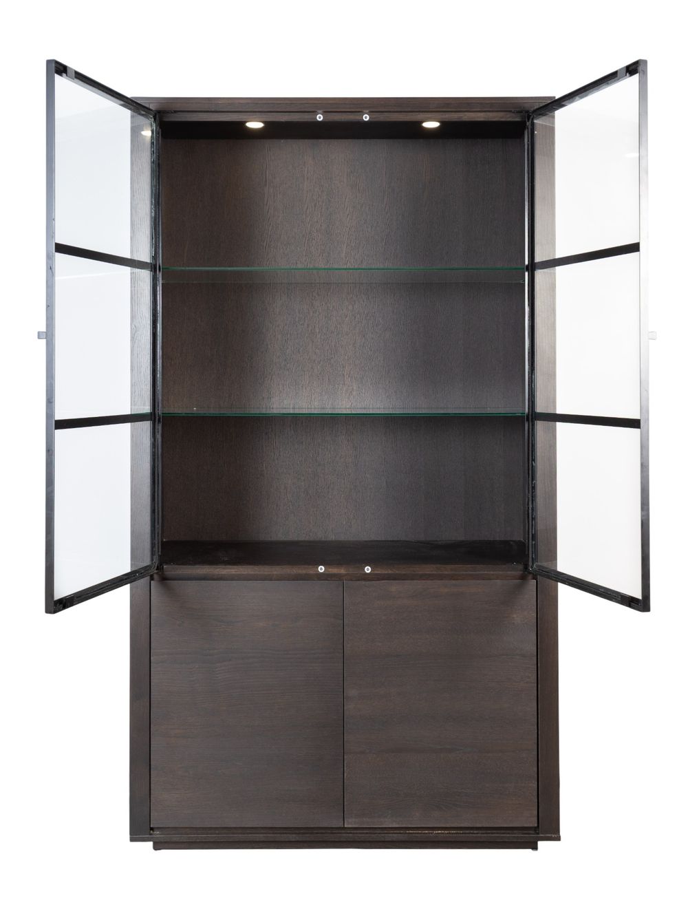 Vitrinekast met spots ZEN - Espresso FDF-15-000287