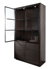 Vitrinekast met spots ZEN - Espresso FDF-15-000287