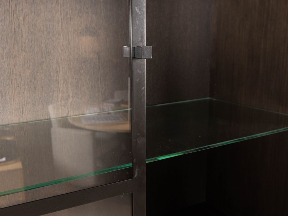 Vitrinekast met spots ZEN - Espresso FDF-15-000287