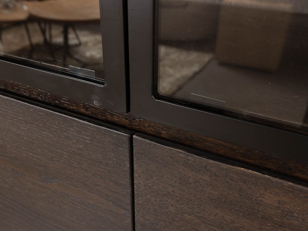 Vitrinekast met spots ZEN - Espresso FDF-15-000287