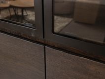 Vitrinekast met spots ZEN - Espresso FDF-15-000287