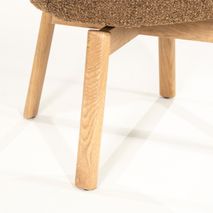 Eetkamerstoel LIVIA - Eikenhout / Bruin ELO 96468