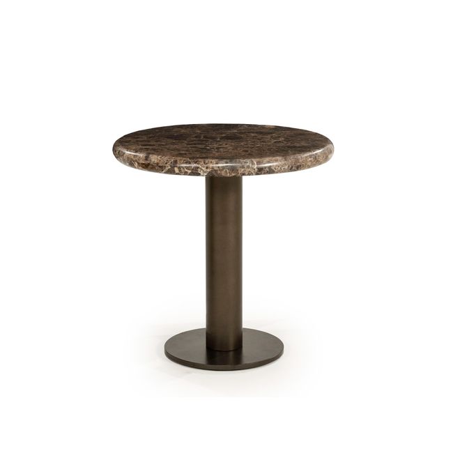 Bijzettafel LUIGI - Bruin marmer