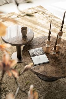 Bijzettafel LUIGI - Bruin Marmer ELO 96512