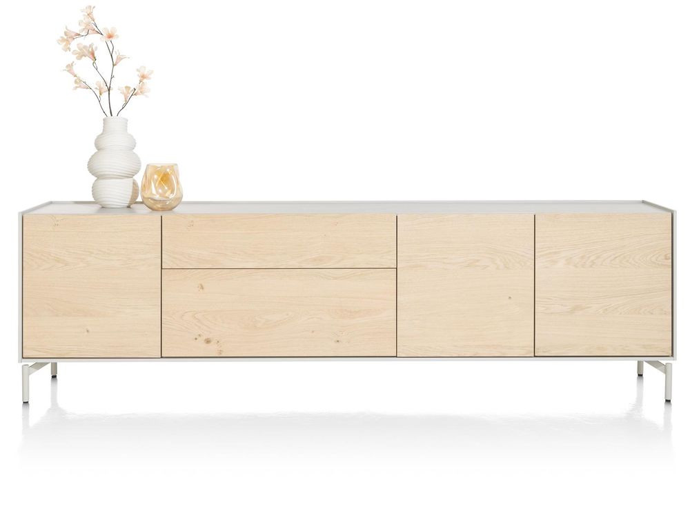 Eetkamerset NIORA - Eikenfineer / Silk Grey C-XOO NIORA-NAT