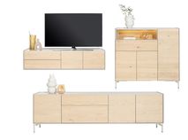 Eetkamerset NIORA - Eikenfineer / Silk Grey C-XOO NIORA-NAT