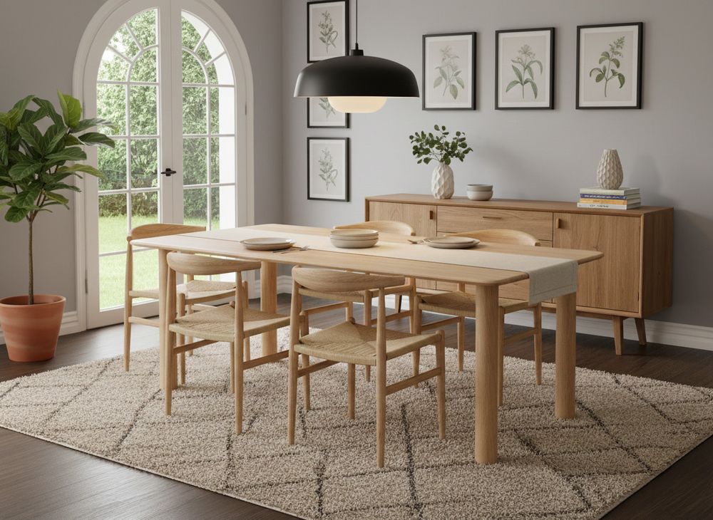 Eetkamertafel HAMILTON - Smoked Oak FDF-39-001-TZ