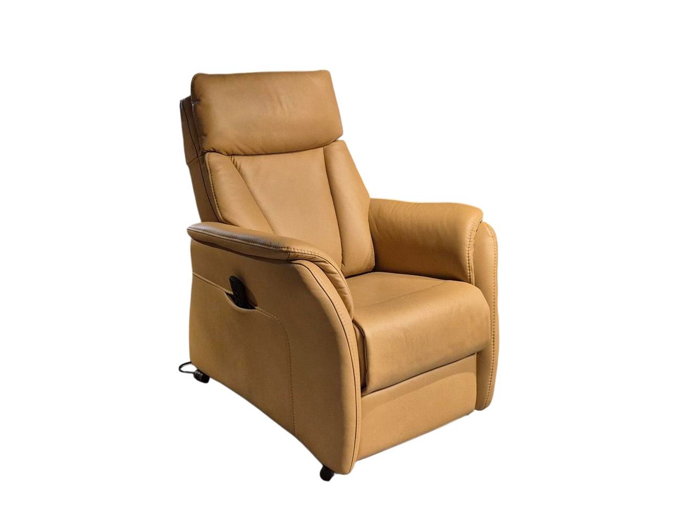 Elektrische relaxfauteuil MOVE - Honing leder HKL AP22065 RXE2MEH-L58VH