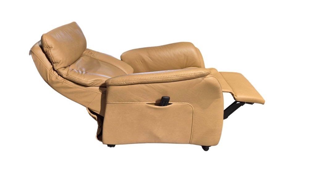Elektrische relaxfauteuil MOVE - Honing leder HKL AP22065 RXE2MEH-L58VH