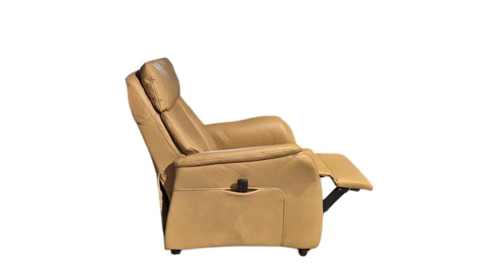 Elektrische relaxfauteuil MOVE - Honing leder HKL AP22065 RXE2MEH-L58VH