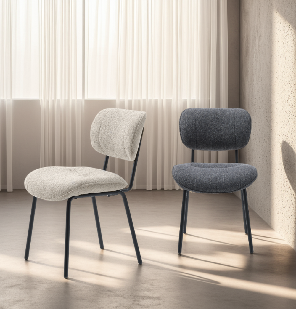 Eetkamerstoel BUFFALO - Donkergrijs UNI-11-001-H22