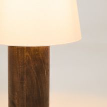 Vloerlamp MARGA - Donker rubberhout/Linnen KAV L0200027MM09
