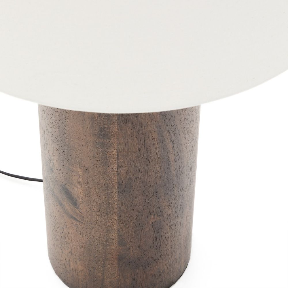 Vloerlamp MARGA - Donker rubberhout/Linnen KAV L0200027MM09