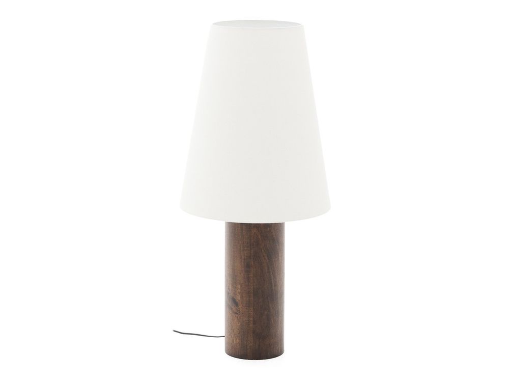 Vloerlamp MARGA - Donker rubberhout/Linnen KAV L0200027MM09