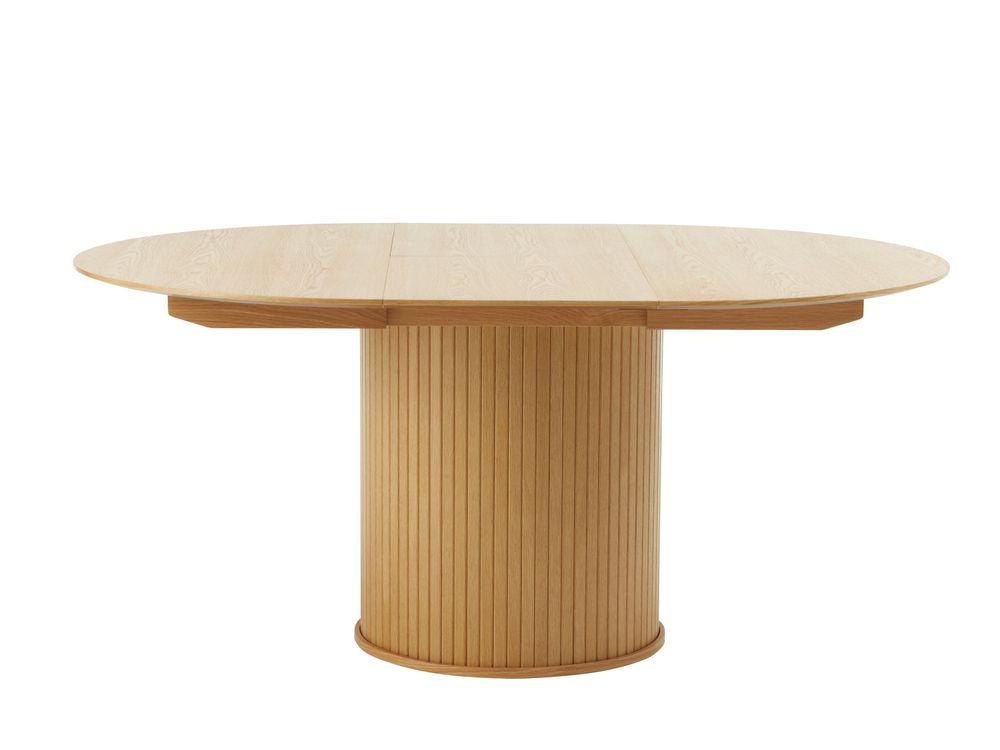 Uitschuifbare eetkamertafel NOLA - Smoked oak UNI-5-000042