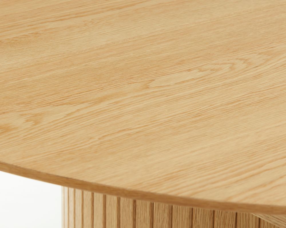 Uitschuifbare eetkamertafel NOLA - Smoked oak UNI-5-000042