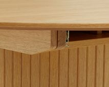 Uitschuifbare eetkamertafel NOLA - Smoked oak UNI-5-000042