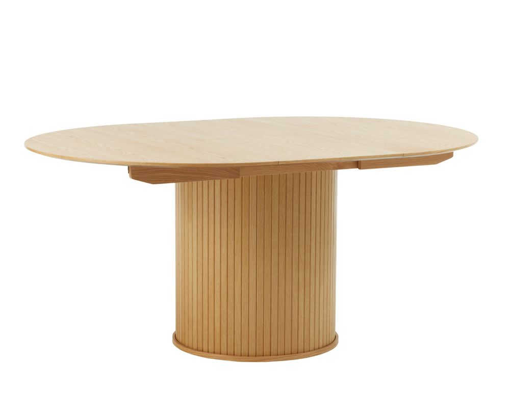 Uitschuifbare eetkamertafel NOLA - Smoked oak UNI-5-000042