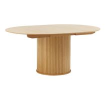 Uitschuifbare eetkamertafel NOLA - Smoked oak UNI-5-000042