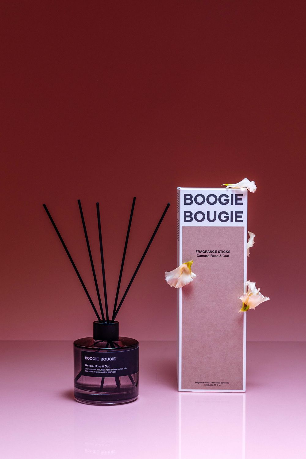 Geurstokjes DAMASK ROSE & OUD - 200 ml BOB DIDRO200
