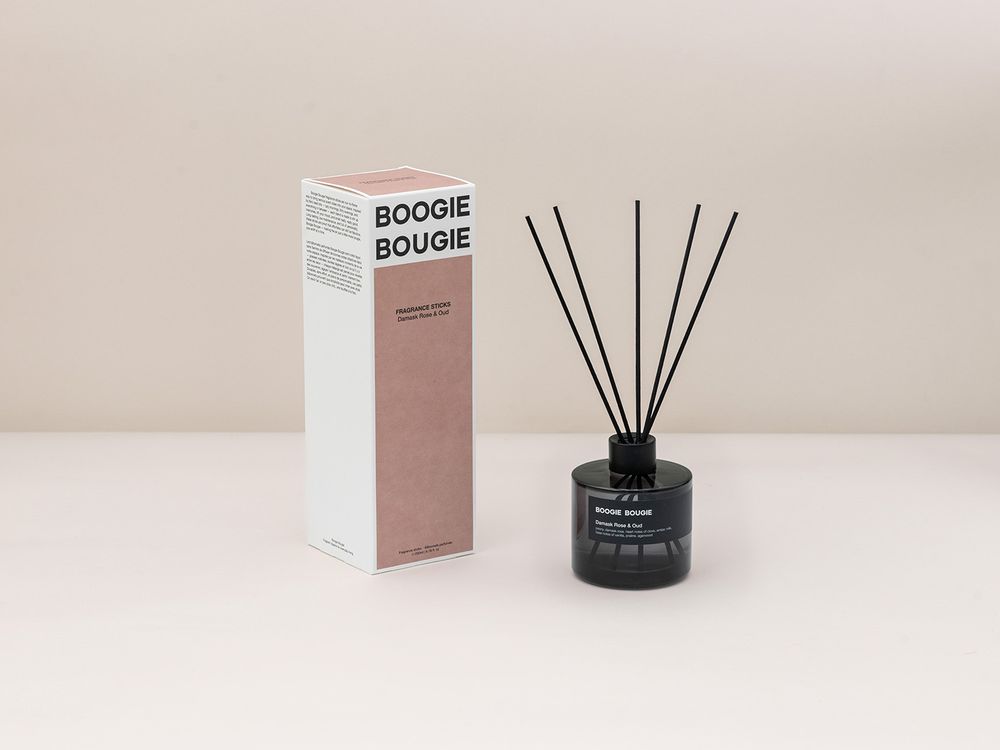 Geurstokjes DAMASK ROSE & OUD - 200 ml BOB DIDRO200