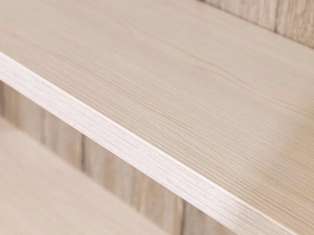 Vitrinekast YORK - Lariks / Crystal oak light MBR YO WV1-K499