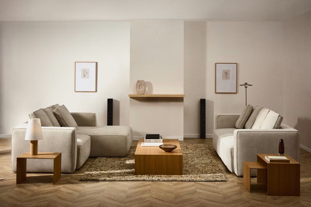 Hoekzetel met slaapfunctie MARELA - Beige KAV S85342BK12