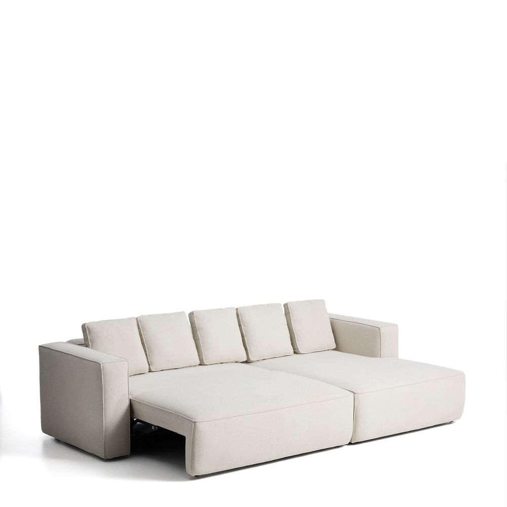 Hoekzetel met slaapfunctie MARELA - Beige KAV S85342BK12