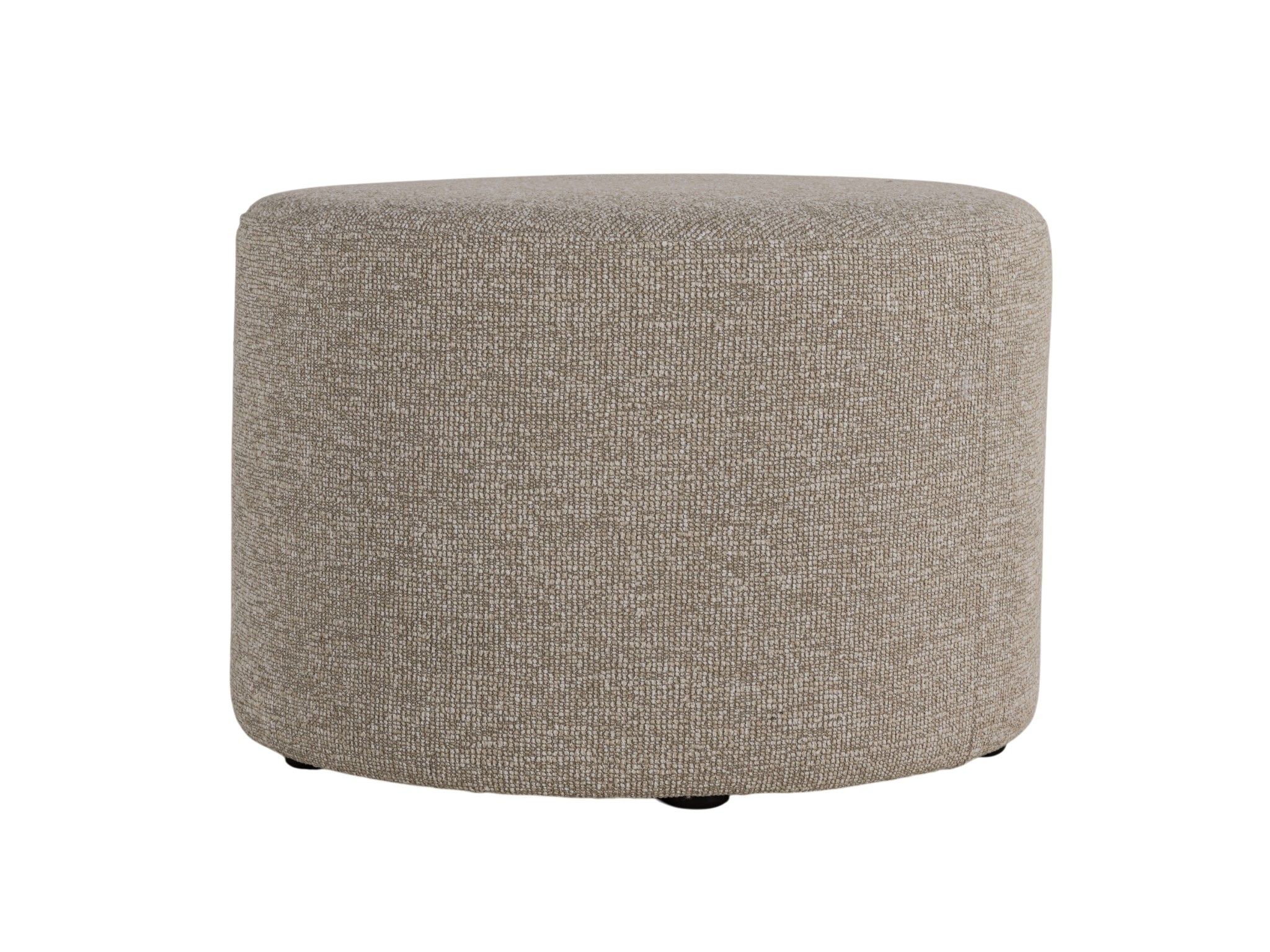 Voetbank LUMO van beige stof.