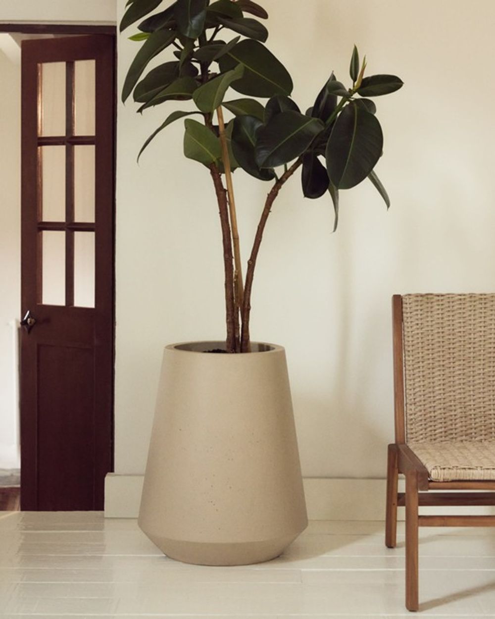 Bloempot CALUN - Beige KAV D00165PR39