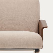 Fauteuil AMSEN - Lichtbruin/Walnoot KAV C00157FA11