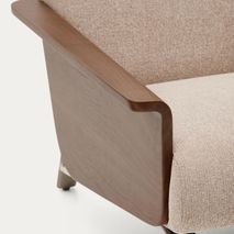 Fauteuil AMSEN - Lichtbruin/Walnoot KAV C00157FA11