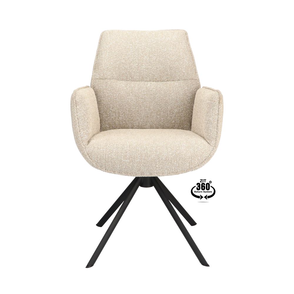 Draaibare armstoel LUMI - Beige XLC-41-0000001