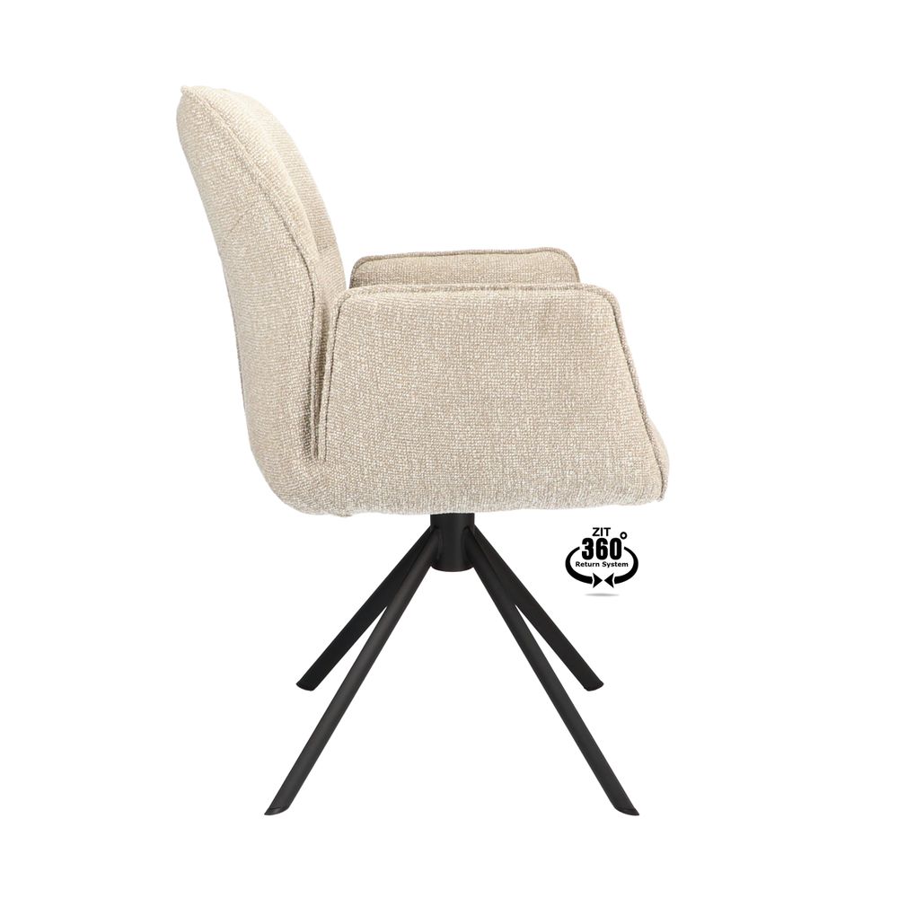 Draaibare armstoel LUMI - Beige XLC-41-0000001